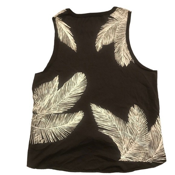 New Chaser Top “Las Palmas” Sleeveless Black/White Tie Front Size Med - Picture 4 of 6